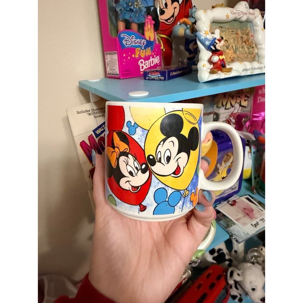Disney Vintage Disney balloons and faces mug‎